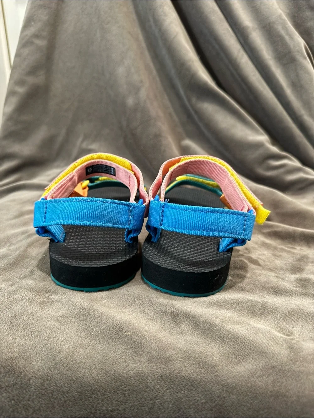 Teva Kids Rainbow Strap Sandals — Blue, Pink, Yellow, Orange - Picture 4 of 8